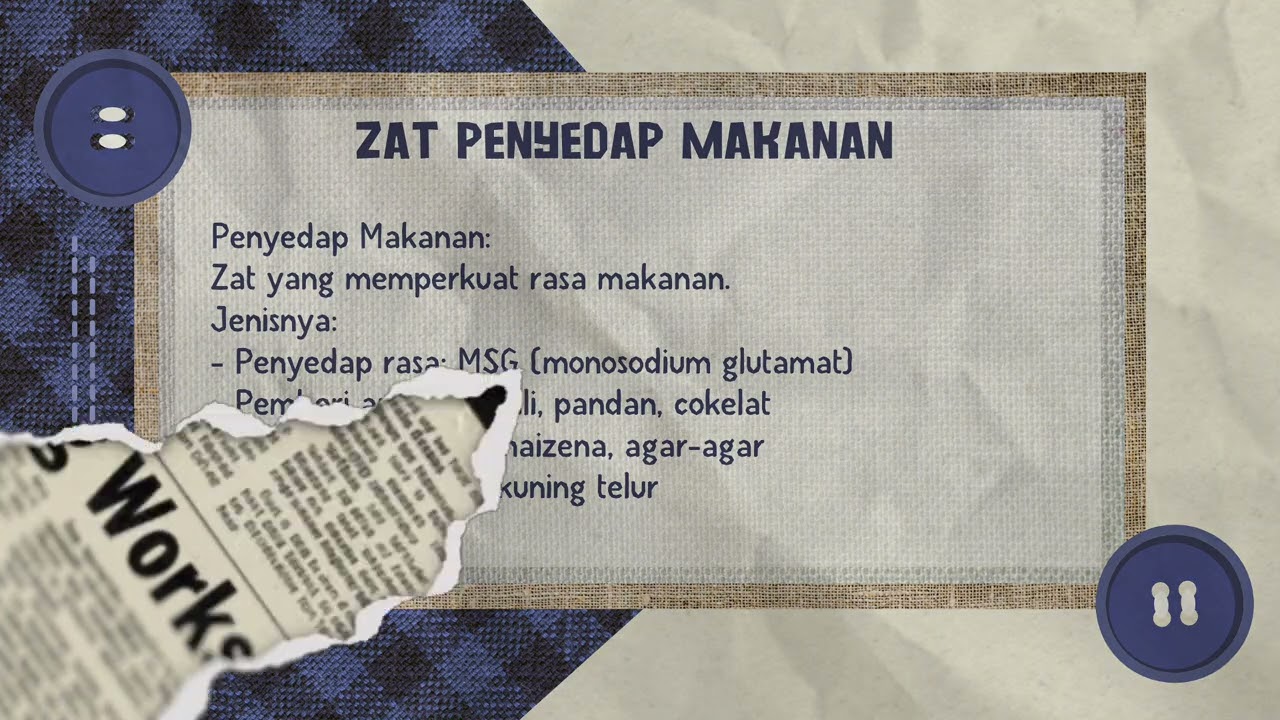 Penjelasan tentang Zat Aditif dan Zat adiktif kelas 9.3 pembelajaran IPA