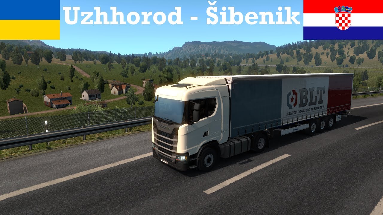 Euro Truck Simulator 2 | ProMods 2.41 | Uzhhorod (UA) - Šibenik (HR) [Timelapse]
