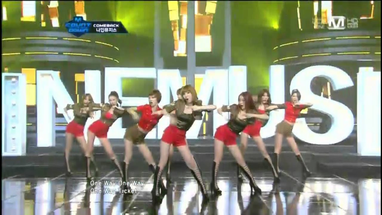 나인뮤지스_Ticket(Ticket by Nine Muses@Mcountdown_2012.03.08)