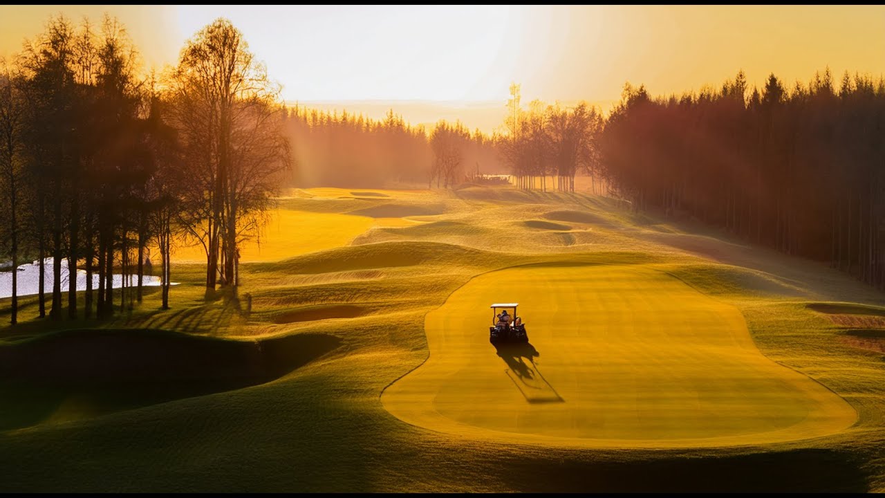 Mowing the morning Green