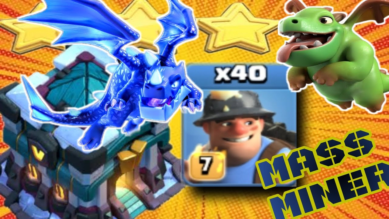 MASS MINER attack strategy | Best th13 attack strategy | 3star th13.  14 September 2020