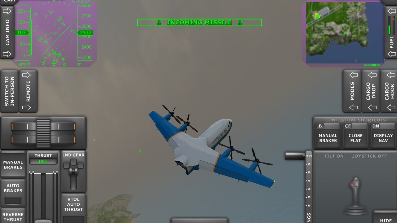 Turbo prop flight sim FLOPS