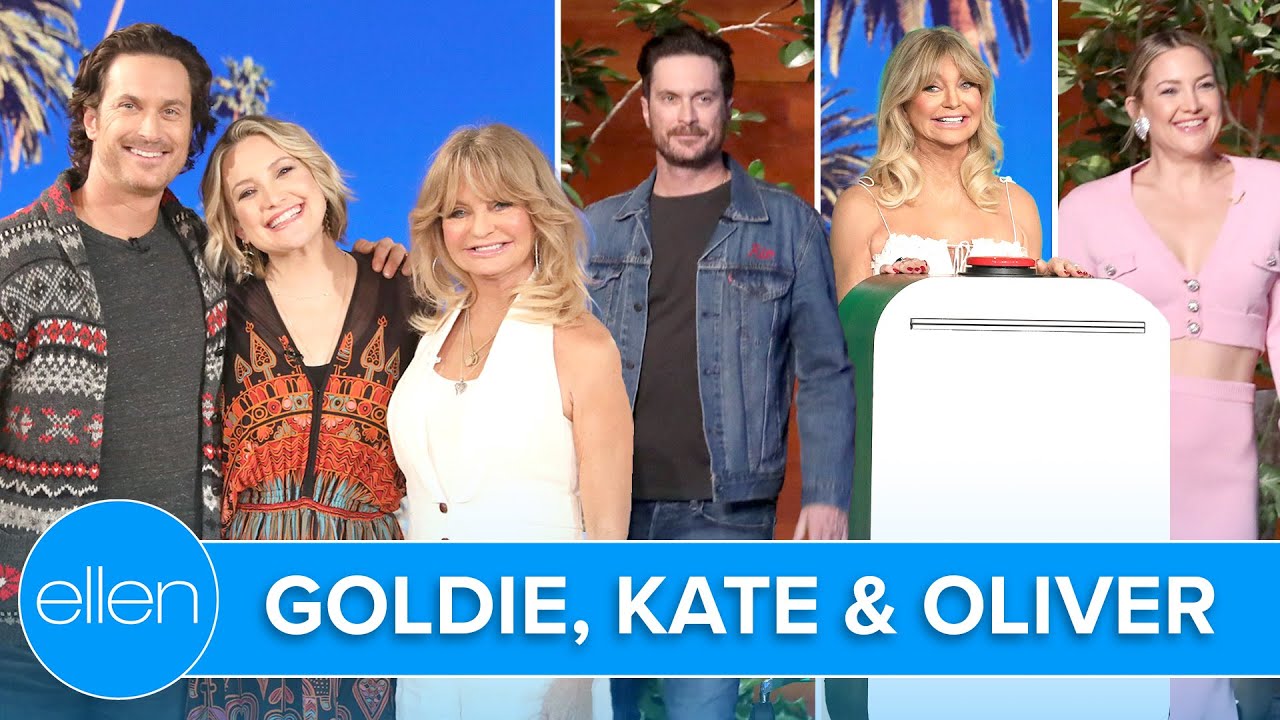 Family Trio: Goldie Hawn, Oliver & Kate Hudson