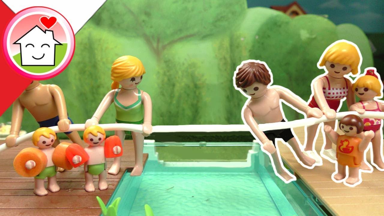 Playmobil po polsku Basenowe zawody – która rodzina wygra? - Rodzina Hauserow