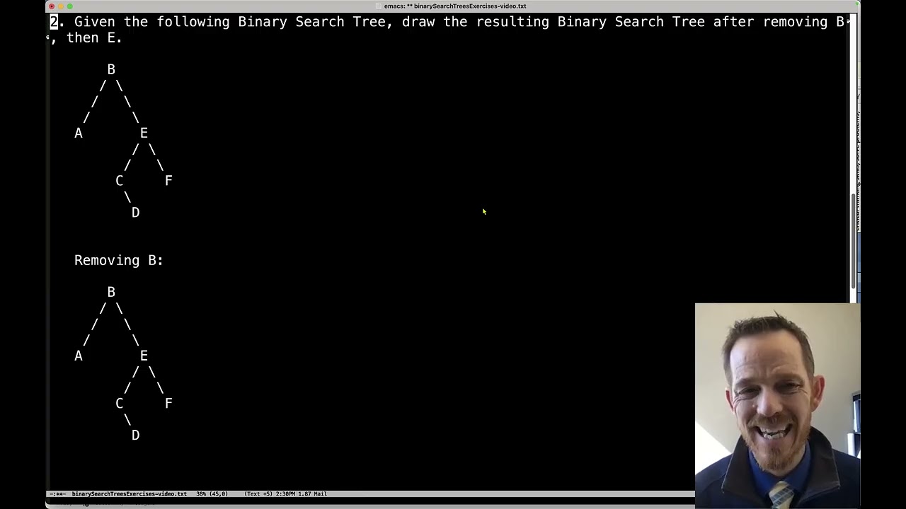 Binary Search Tree Exercises