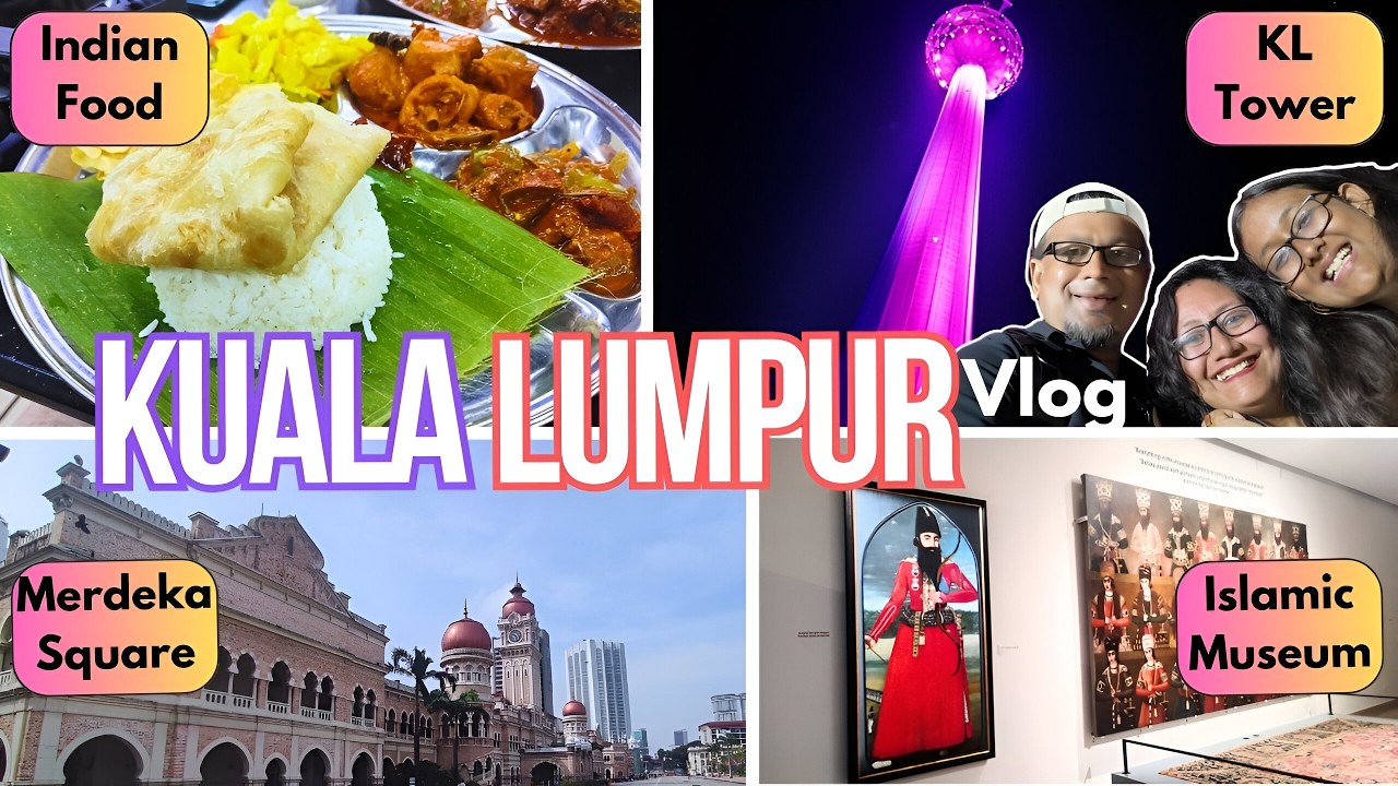 KUALA LUMPUR TOURIST PLACES 2025! KL Tower Observation deck, Food in Little India, Dataran Merdeka!
