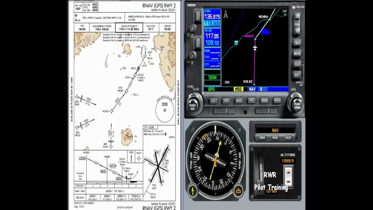 Intercepting the Final Approach Course with the Garmin G530W - A Chalk Talk