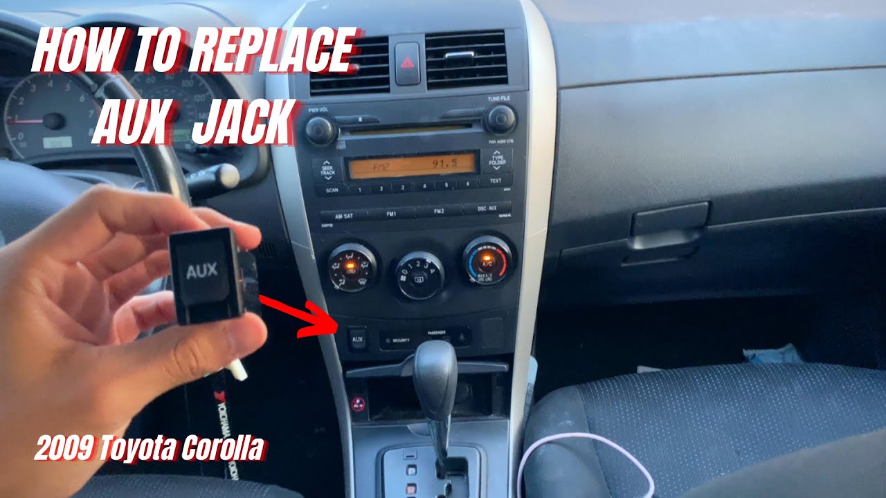 Как заменить разъем Aux на Toyota Corolla | За 5 минут |