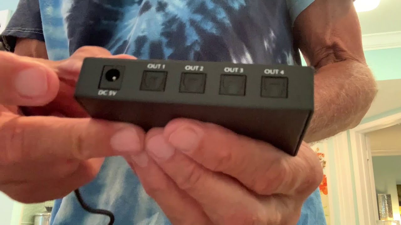 So verwenden Sie einen optischen SPDIF-TosLink-4-zu-1-Audiosplitter