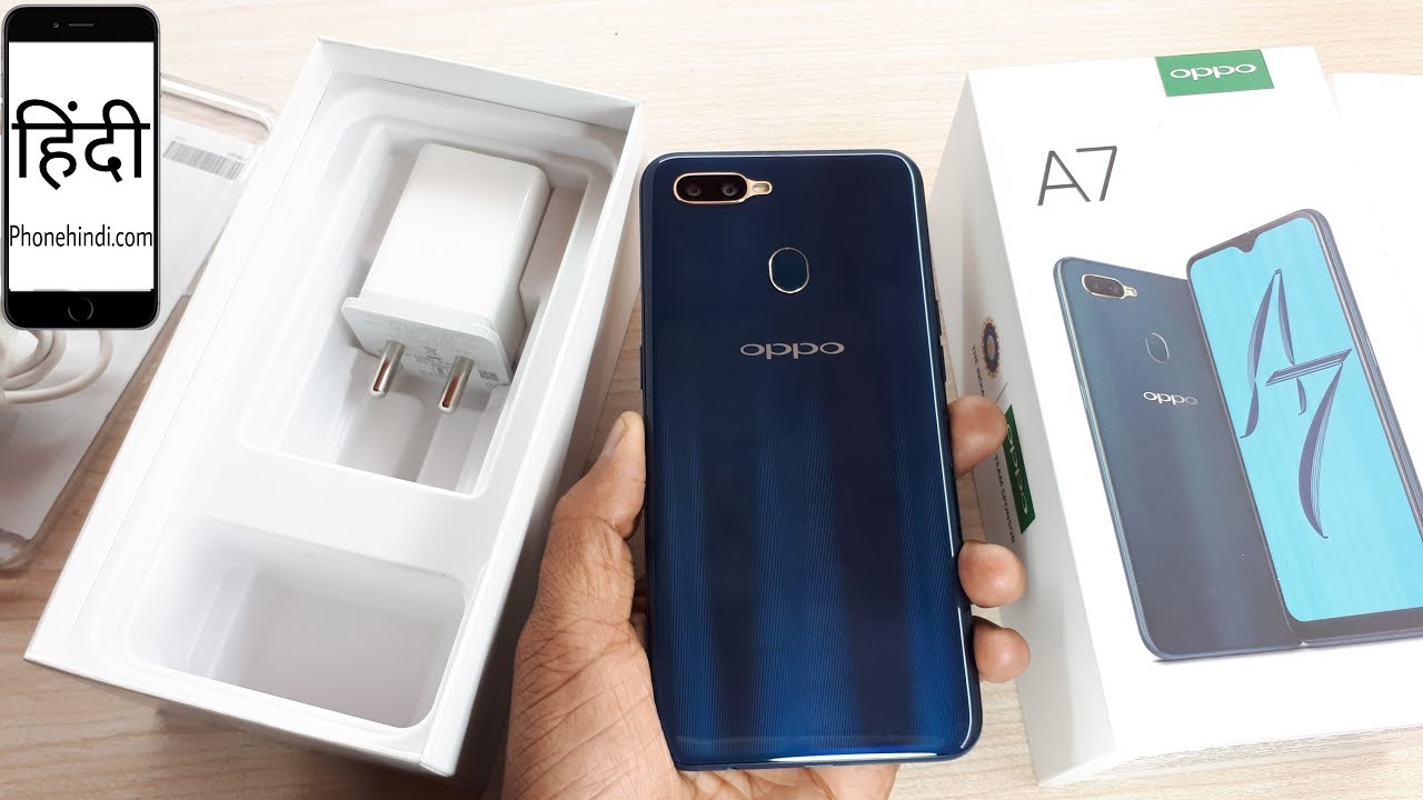 OPPO A7 4GB/64GB Blue Unboxing with Camera Samples