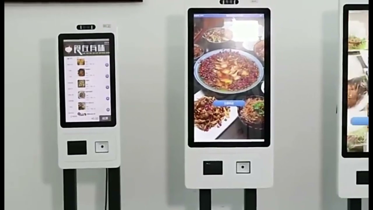 Automatic fast food Ordering kiosk Self Service Touch Screen kiosk, Bill Payment Kiosk