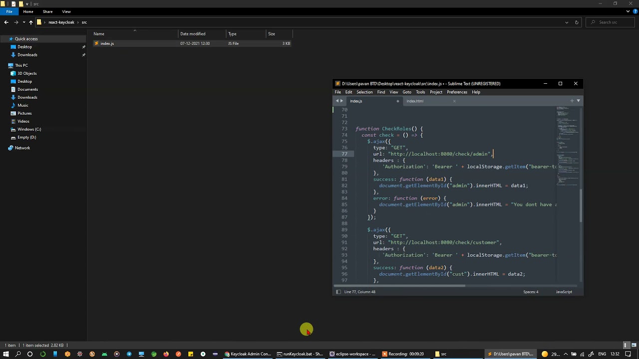 E06 React + Keycloak + Spring Boot