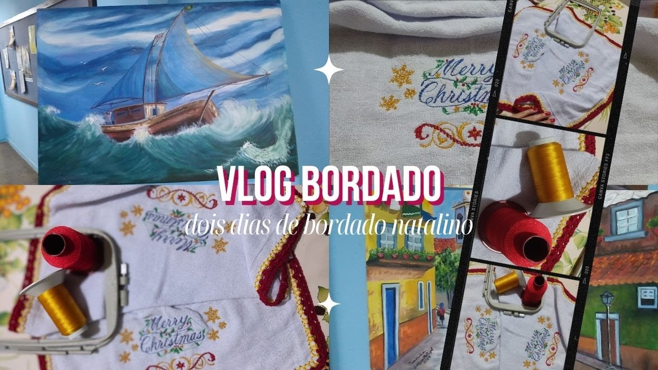 VLOG: Compilei tudo o que sei de bordados nesse vlog, como bordar? erros e acertos
