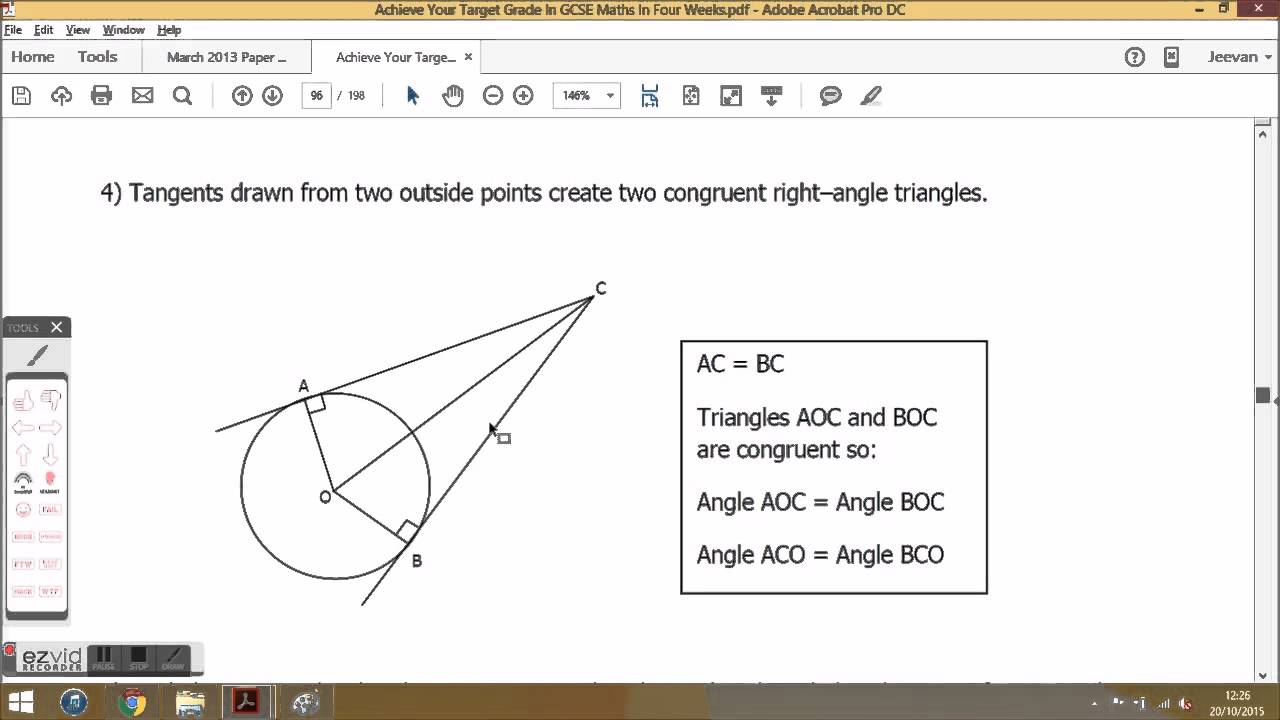 GCSE Maths Circle Theorems