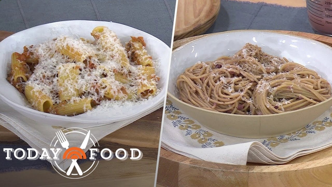 Spaghetti and Rigatoni With Red Wine Sauce: Get the Recipes