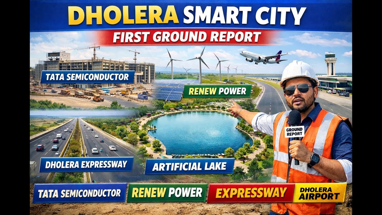 Dholera Smart City First Ground Report 2026 | Tata Semiconductor + Airport + Expressway Update
