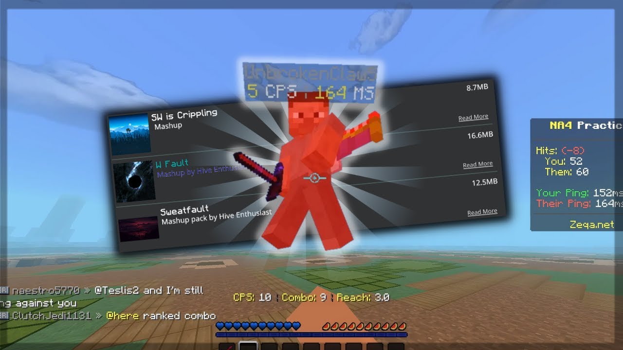 BEST MASHUP MCPE TEXTURE PACKS (Skywars, Treasure Wars, Sumo, Zeqa, etc.) // By Hive Enthusiast