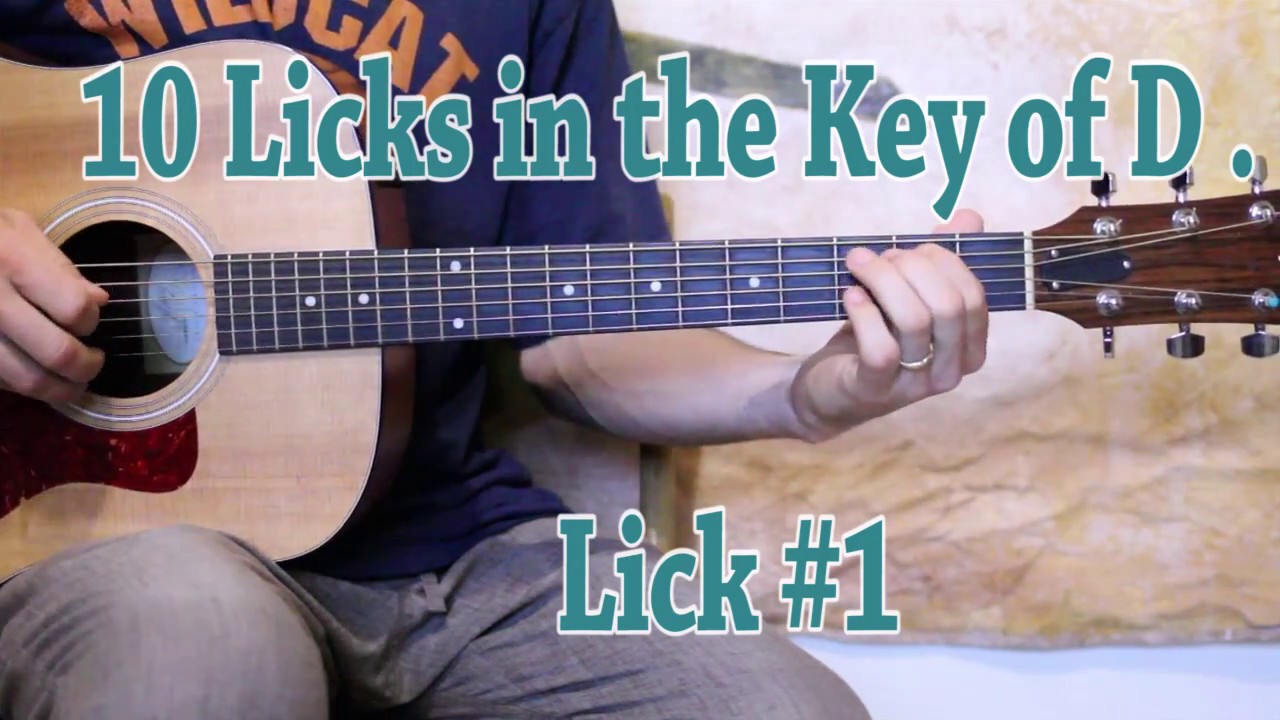 10 Licks in the Key of D - Bluegrass Guitar Lesson