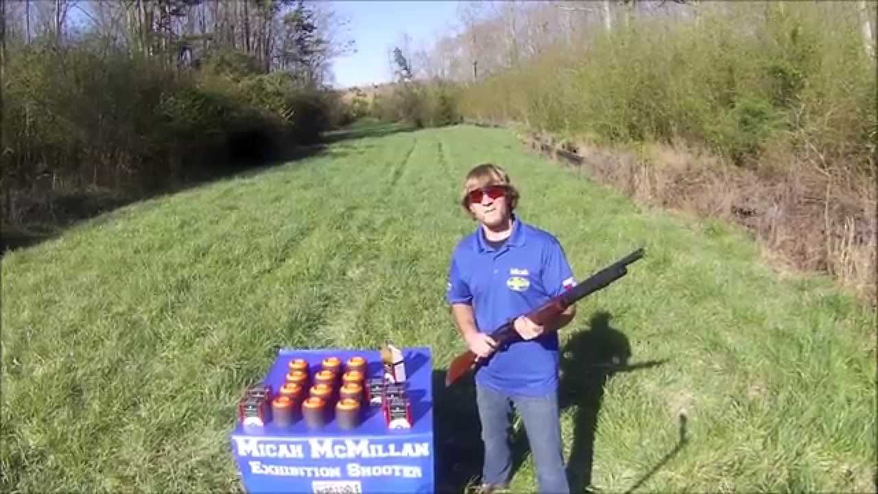 Trick Shooting World Record Professional Exhibition Shooter Micah McMillan