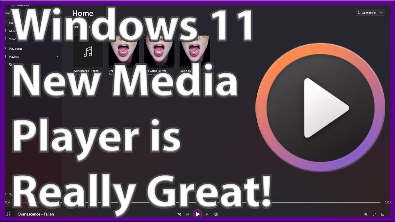 Windows 11 New Media player it's Really Good