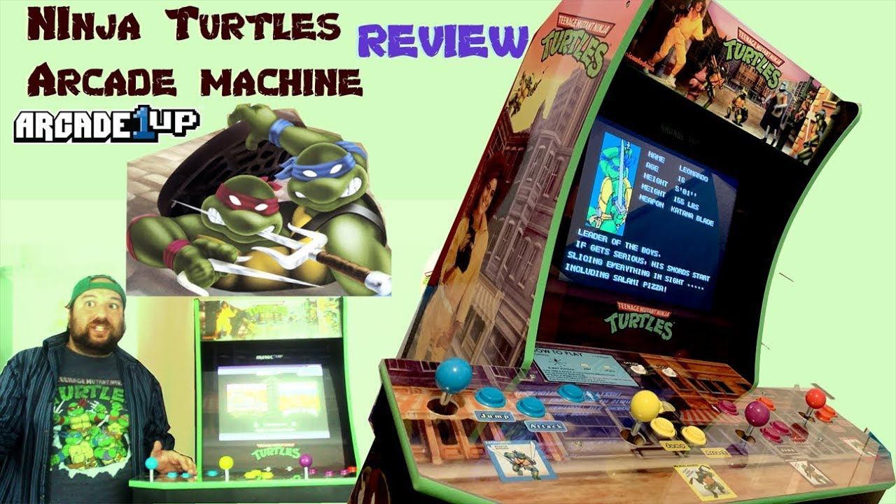Teenage Mutant Ninja Turtles Arcade 1Up Cabinet Review - TMNT Original Arcade Game/Turtles in Time