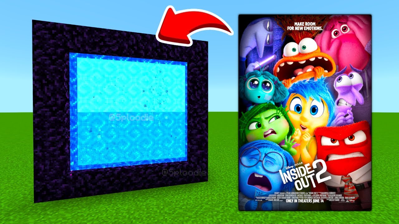 How To Make A Portal To The INSIDE OUT 2 Dimension in Minecraft PE