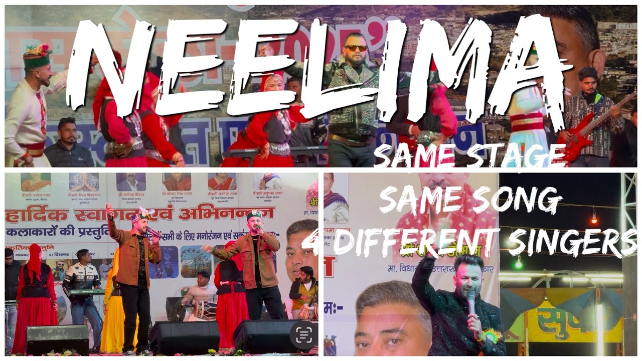 O Neelima🔥||Famous Pahari Song||Four Famous Singers||Rawain Mela 2025||Rocking Uttarakhand Official