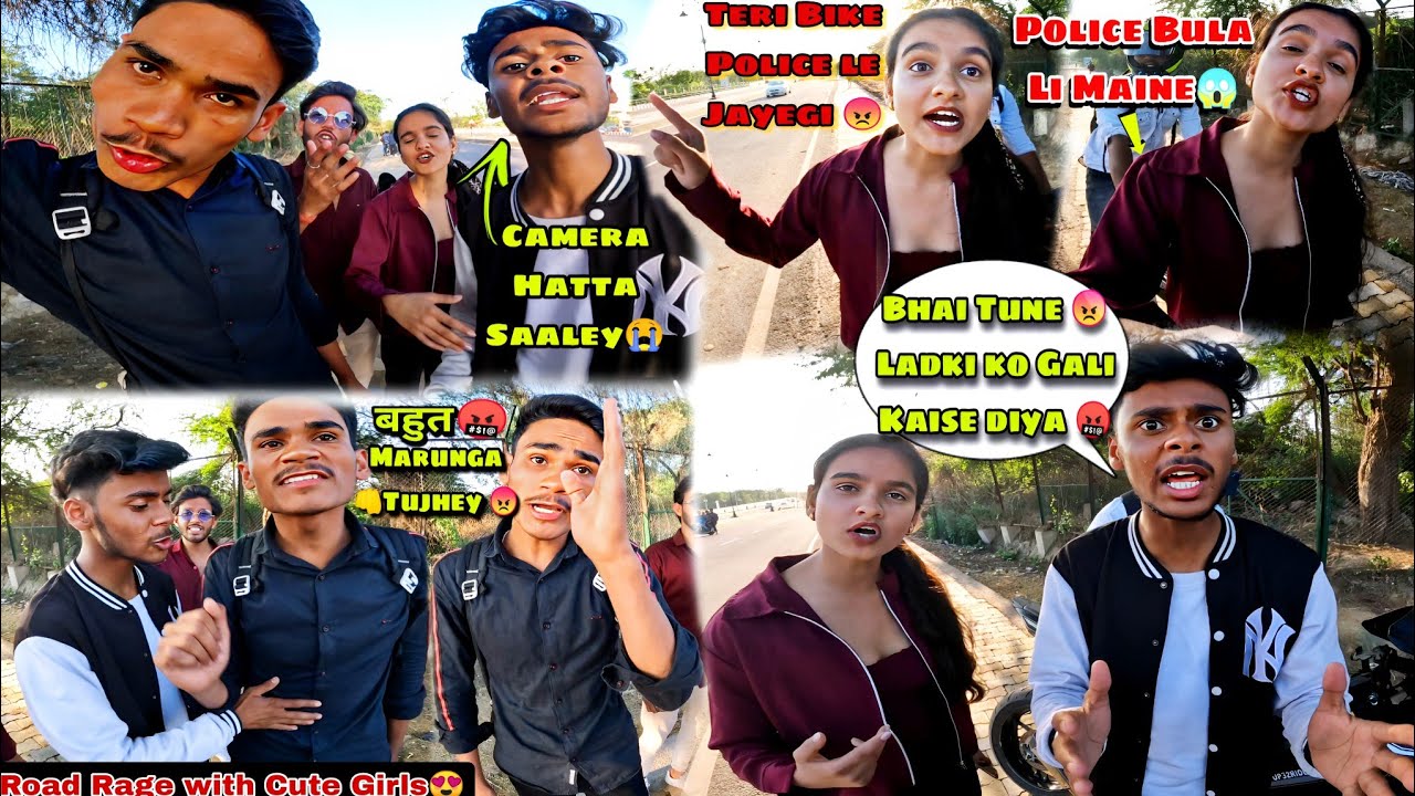 Róàd Ràgé With Cute Girls😍||She called Pólíce 🚨||  R15 V4 BS6  || Training back Workout