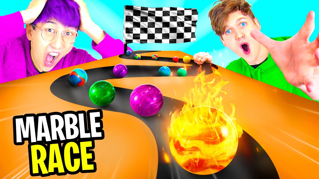 ЭКСТРЕМАЛЬНАЯ МРАМОРНАЯ ГОНКА В ROBLOX!? (Сможете ли вы победить LANKYBOX?)