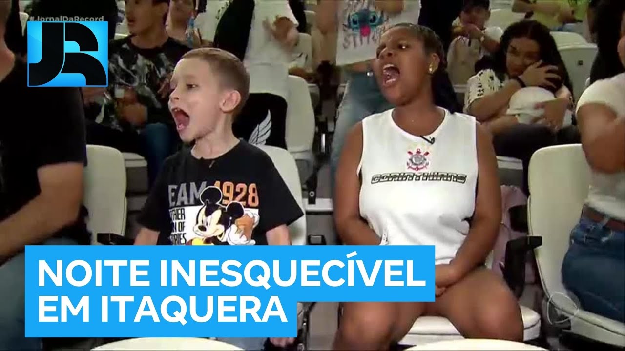 Corinthians proporciona noite inesquecível para crianças carentes com projeto social