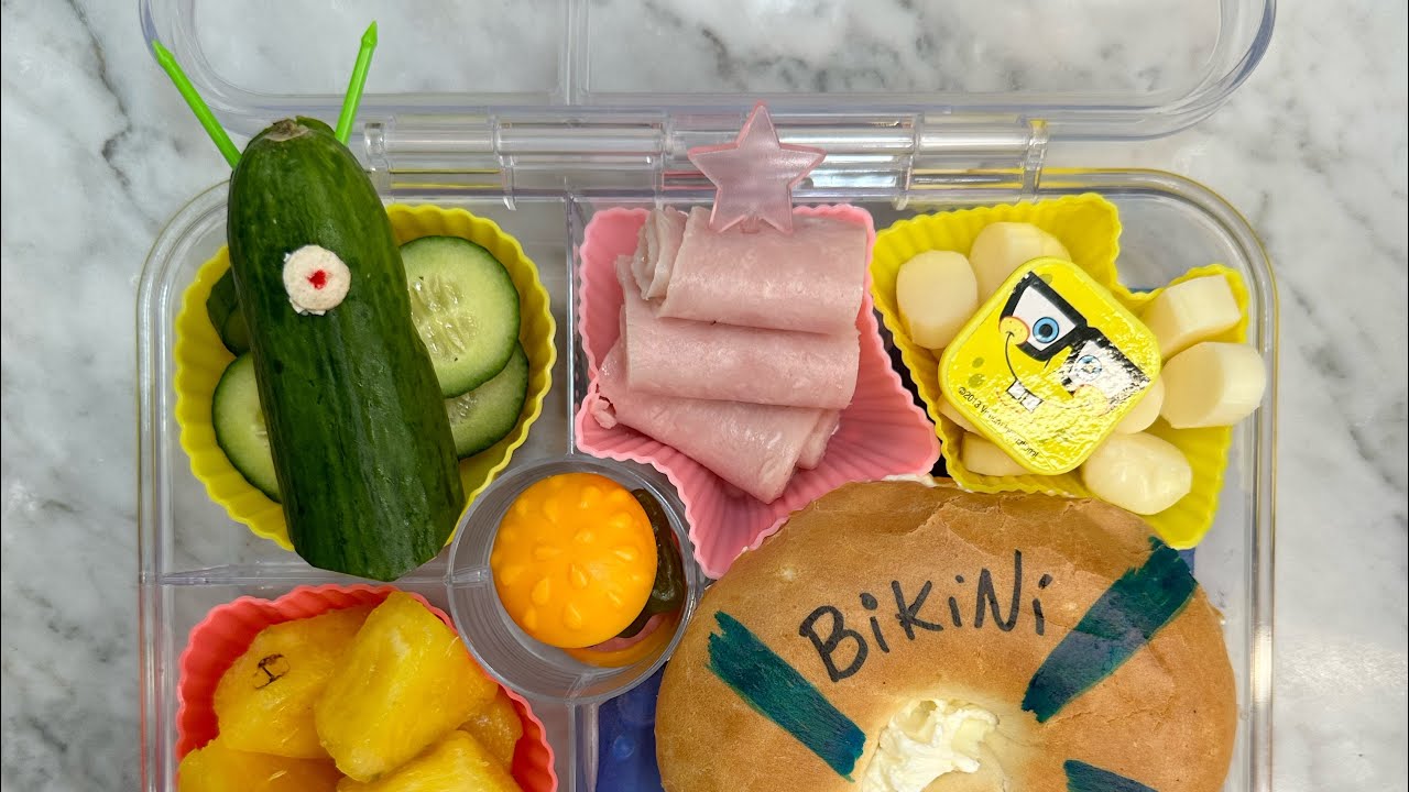 Lonchera creativa con el tema de BOB ESPONGA 🧽 para Danna 