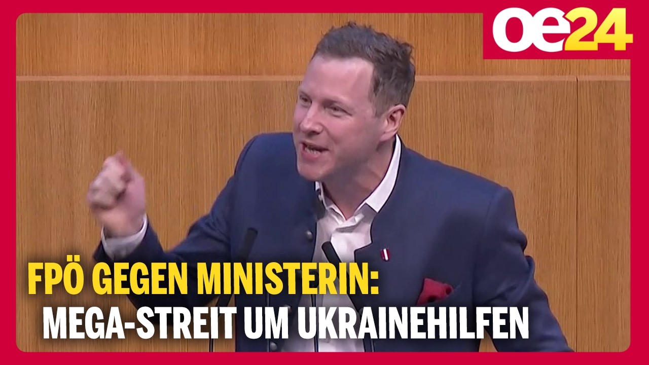 FPÖ gegen Ministerin: Mega-Streit um Ukrainehilfen im Parlament