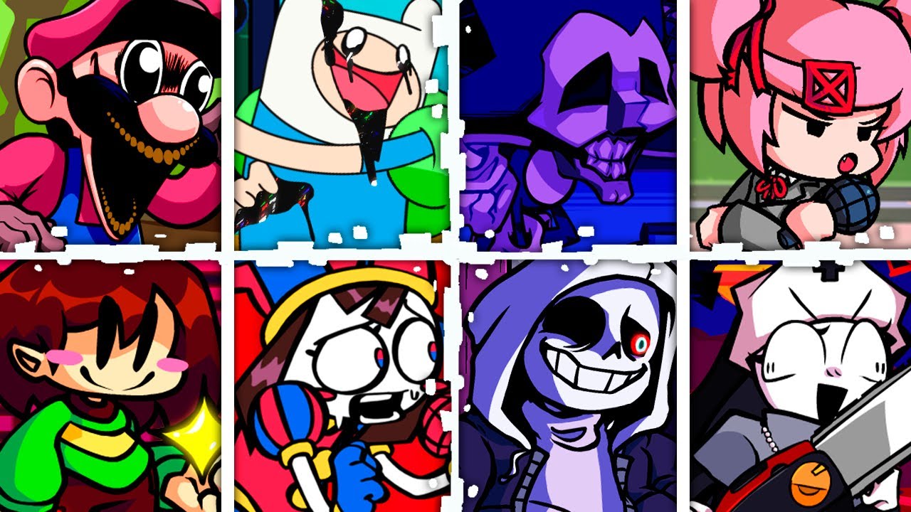 LAST COURSE but Every Turn a Different Character Sings 🎶⚡ (FNF Mario Madness V2 )