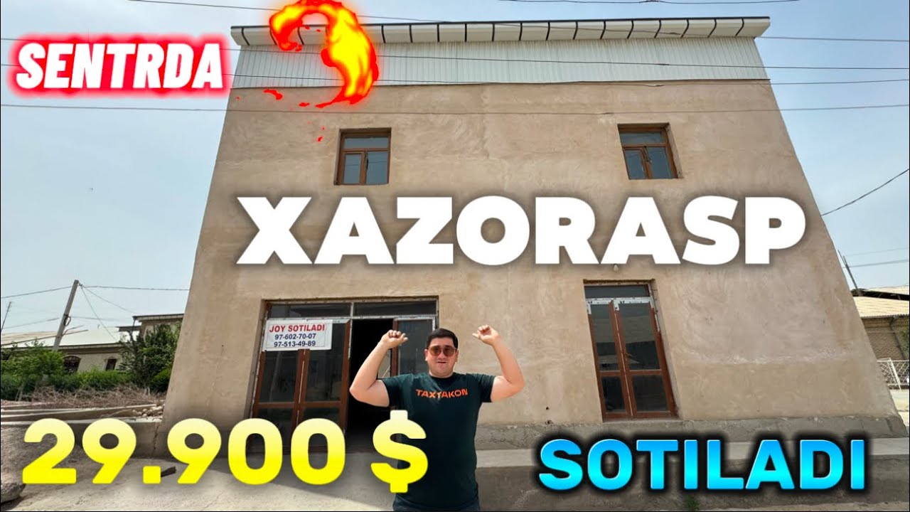 НЕГА АРЗОН СОТИЛАДИ,ХАЗОРАСП СЕНТРДА БИНО СОТИЛАДИ