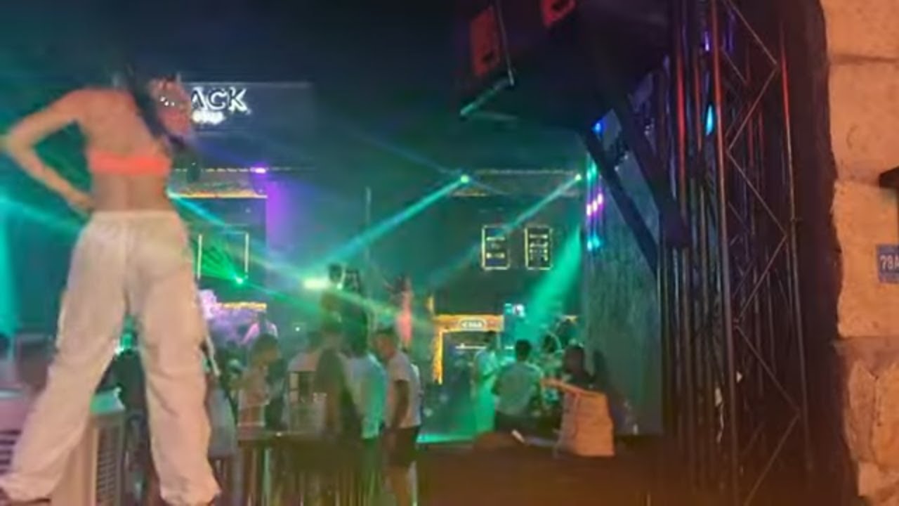 MARMARIS Turkey Nightlife - Bar Street After Midnight.......