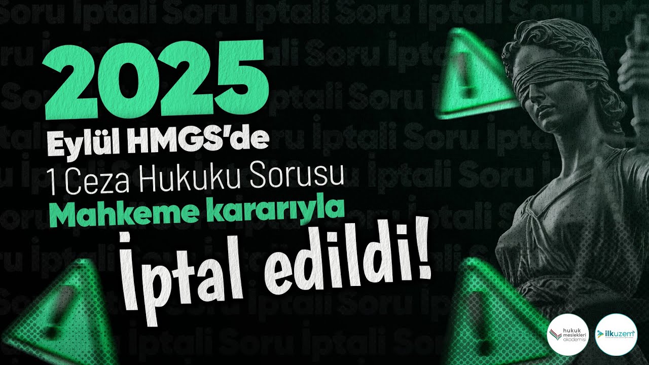 2025 Eylül HMGS Ceza Hukuku Soru İptali