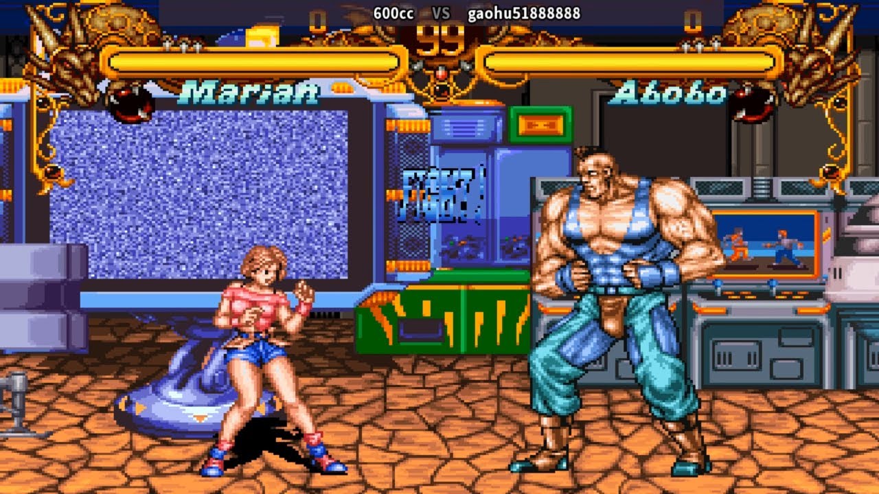 더블 드래곤 Double Dragon | Fightcade ダブルドラゴン 600cc (br) vs gaohu518888888 (us) 双龙 Abobo