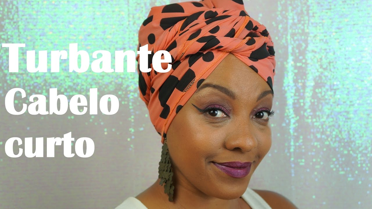 Turbante cabelo curto