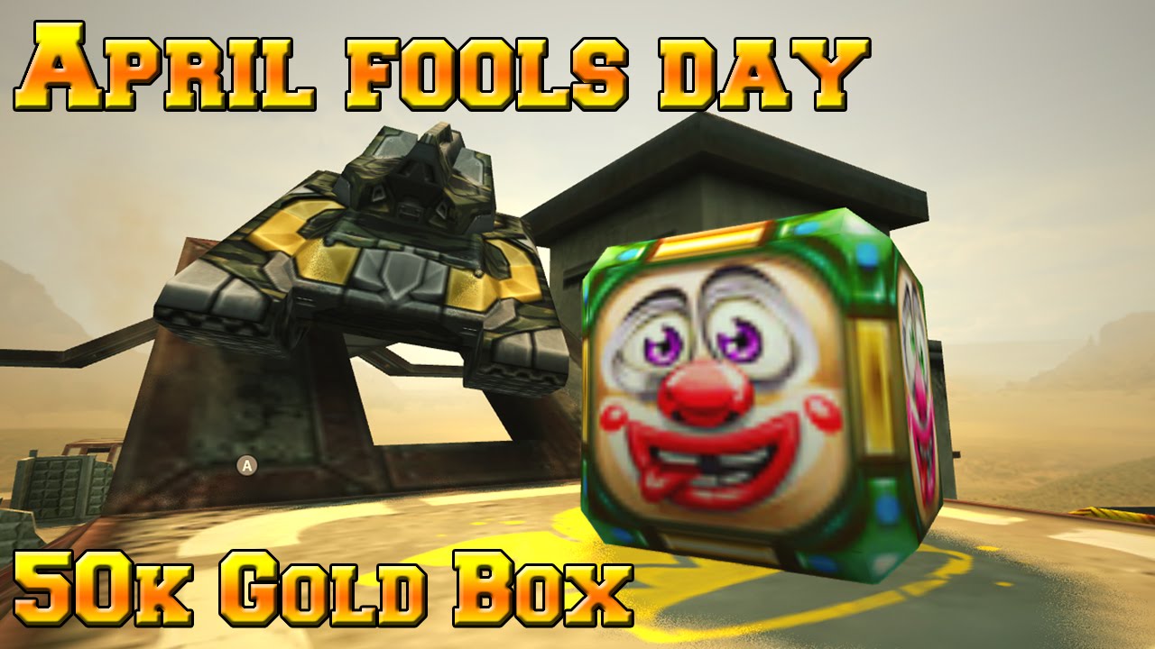 Tanki Online - April Fools Day | GOLD MONTAGE | 50k Gold Boxes??