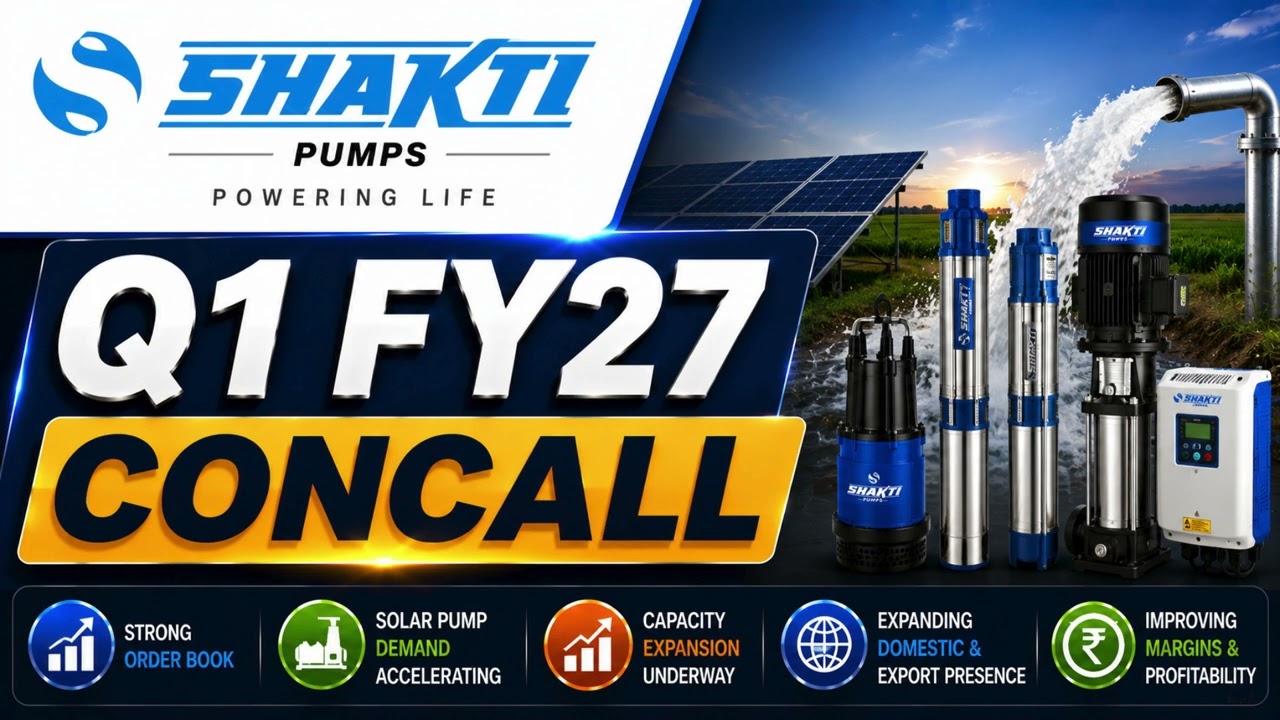 Shakti Pumps Q1 FY27 Concall: Management Confident on Order Book Execution