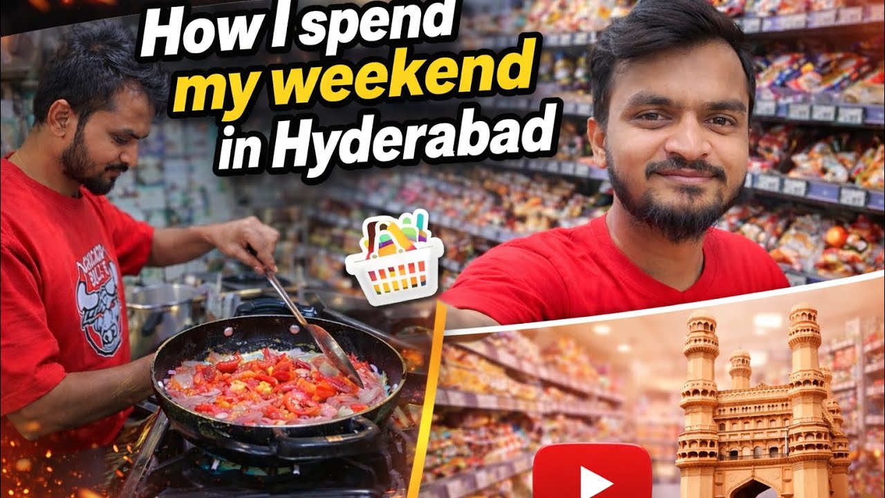 Weekend Vlog in Hyderabad 🌸 | Grocery Haul | Breakfast at Lamakaan ☕ |Shahi Paneer for My Girl ❤️