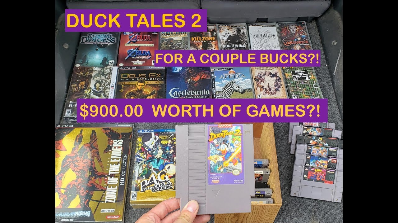 SO MANY RARE GAMES! DUCK TALES 2?! HUGE LOT! / Live Video Game Hunting