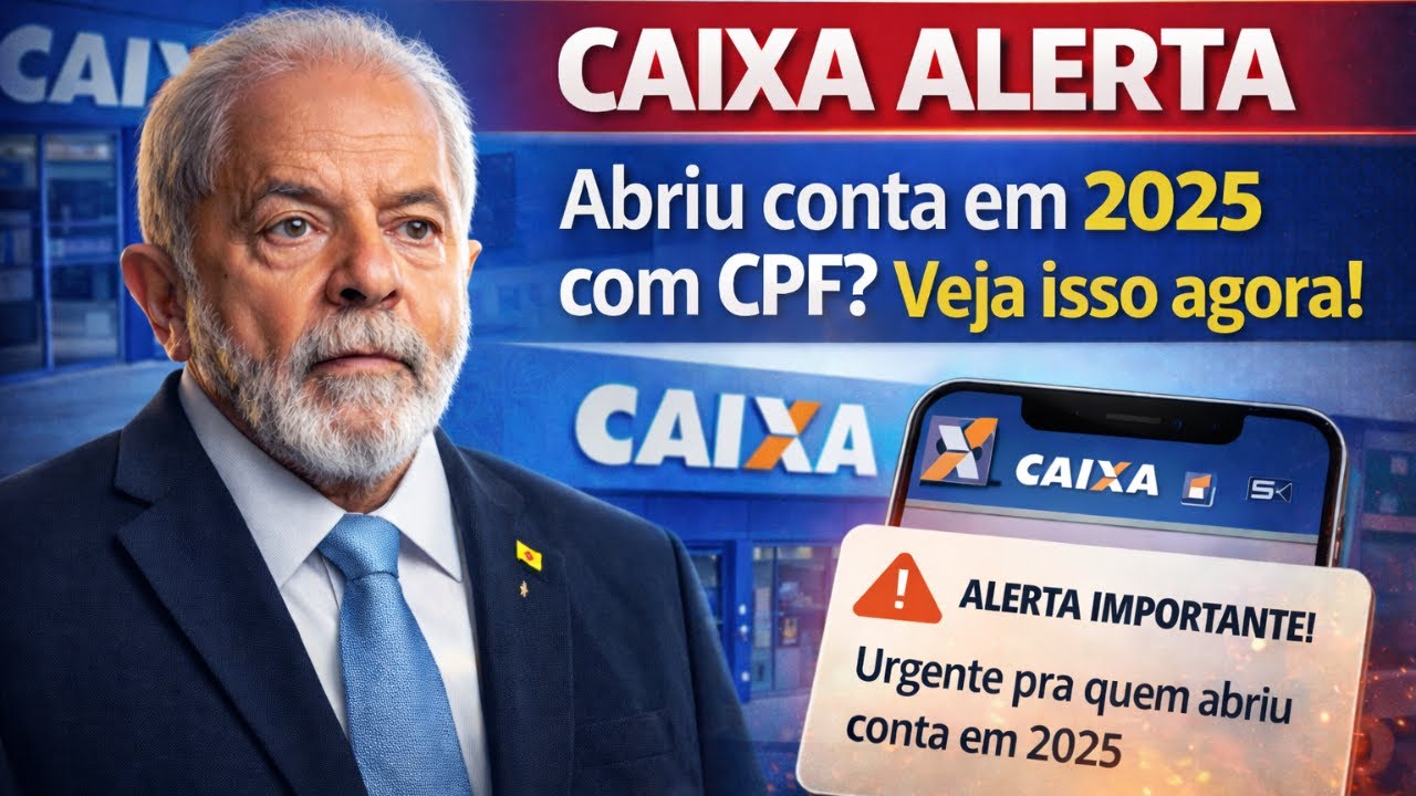 CAIXA ALERTA Você que abriu conta poupança ou corrente com CPF- veja este comunicado agora