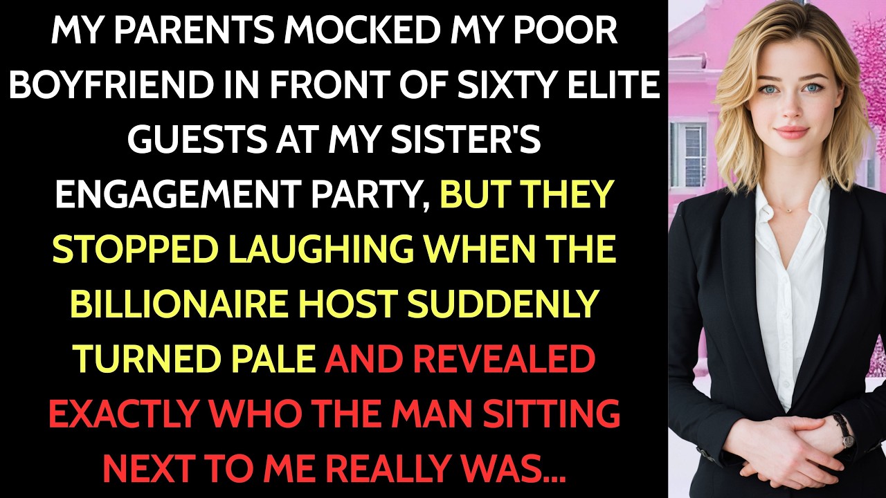 My Parents Mocked Me at My Sister’s Engagement—Then Her Future FIL Recognized My Boyfriend Was…
