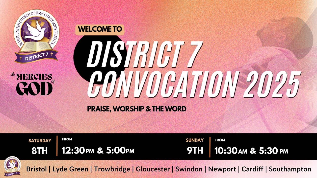 Bethel United Church of Jesus Christ ( District 7 Convention 2025 )Saturday Morning Elder Nick Myers