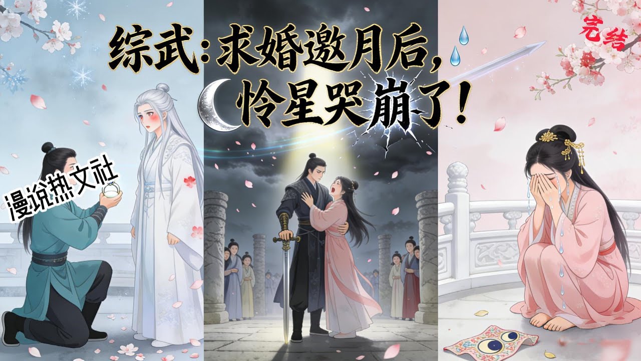 完结《综武：求婚邀月后·，怜星哭崩了！》宋宁风穿进武侠乱世， 那个沉寂已久的系统终于跳出来， 向移花宫邀月宫主求婚。 宋宁风腿一软：疯了？ 那可是喜怒无常、杀人如麻的邀月！ #武侠#男频衍生#穿越