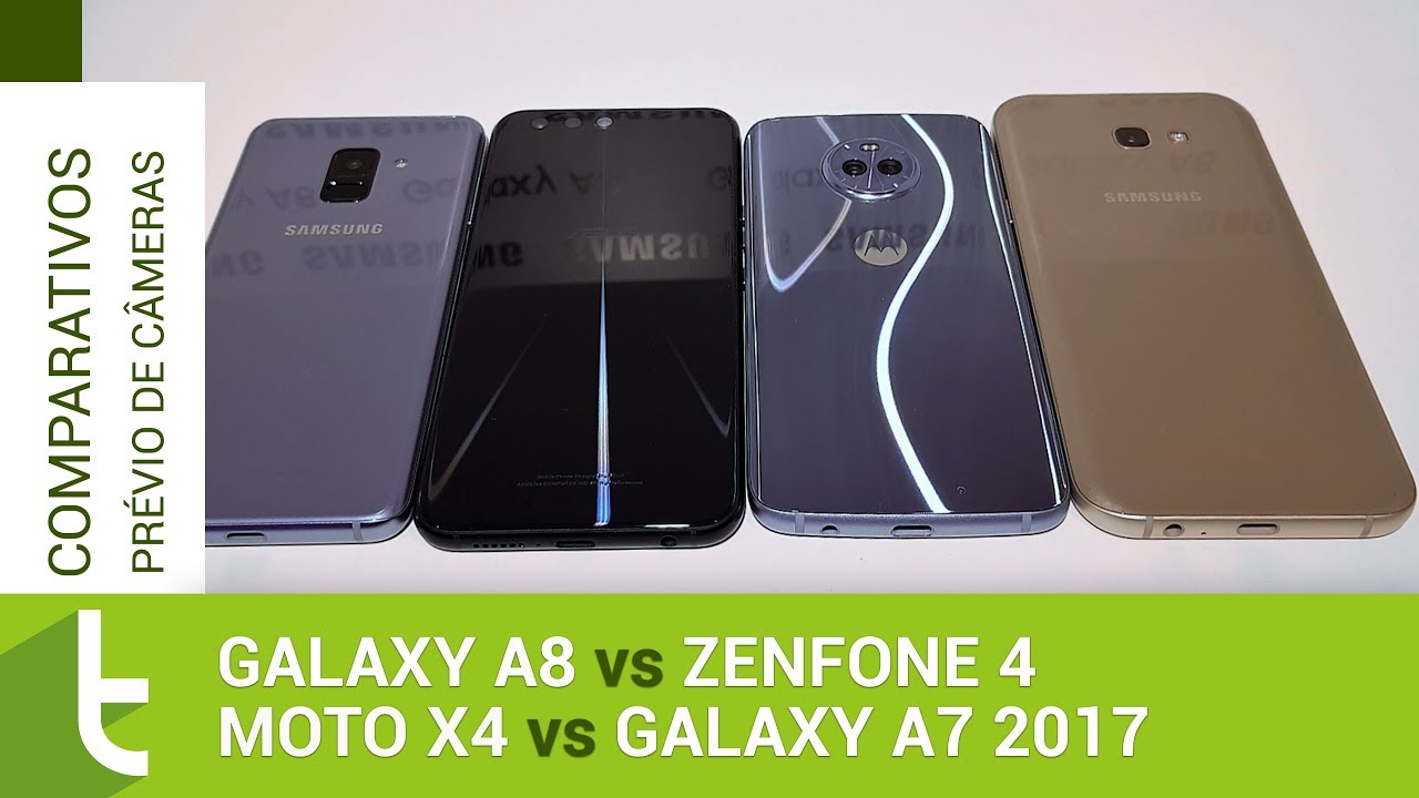 Galaxy A8 vs Zenfone 4, Moto X4 e Galaxy A7 2017 | Comparativo prévio de câmeras TudoCelular