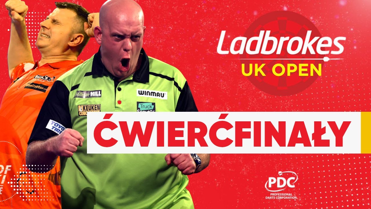 UK OPEN W DARCIE: ĆWIERĆFINAŁY TURNIEJU, W TYM RATAJSKI VS VAN GERWEN