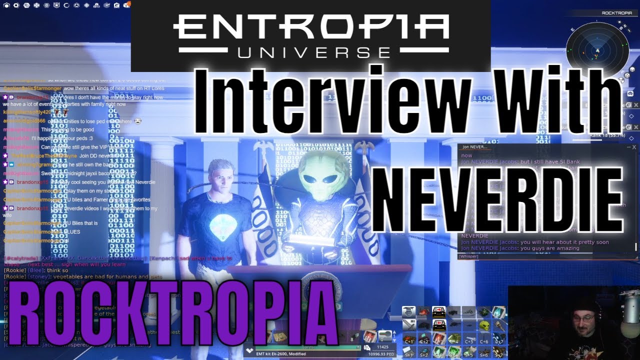 Interview With Entropia Universe's Most Famous Player Jon Neverdie Jacobs Talking About Rocktropia