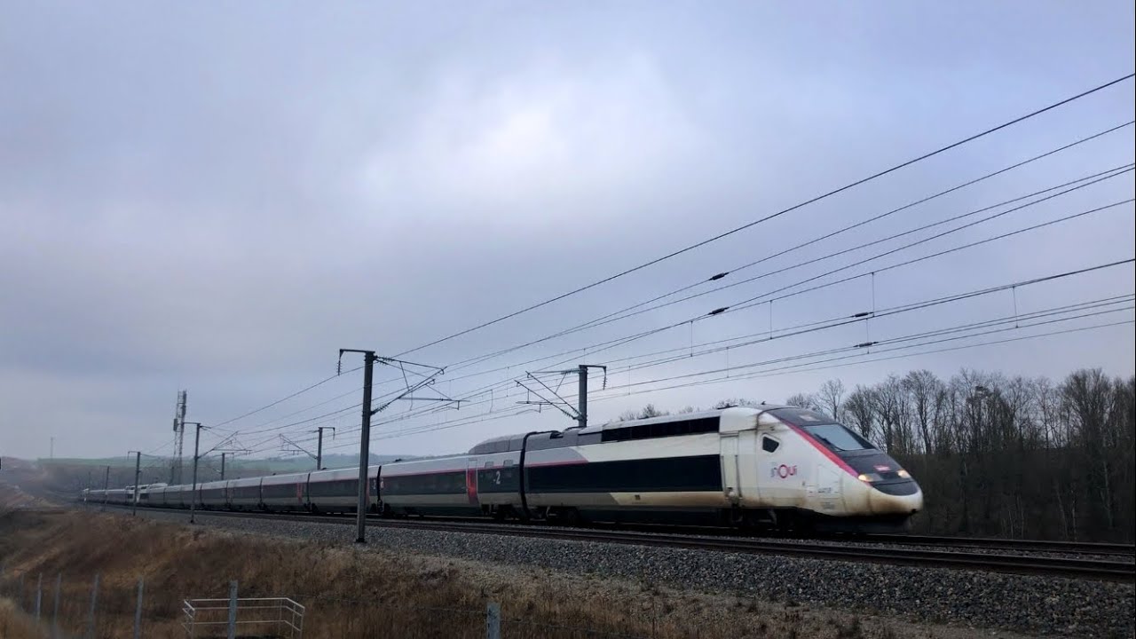 High Speed TGV Train Compilation! 🚄 | LGV-EST, Meuse, France